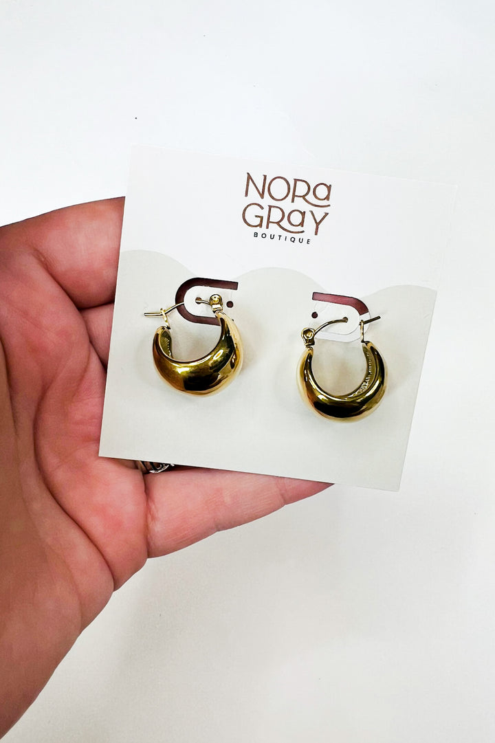 Chunky Gold Hoops