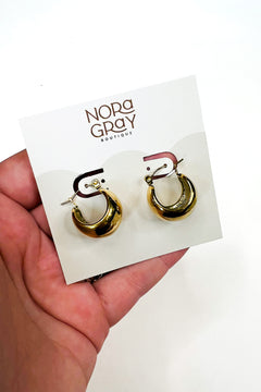 Chunky Gold Hoops