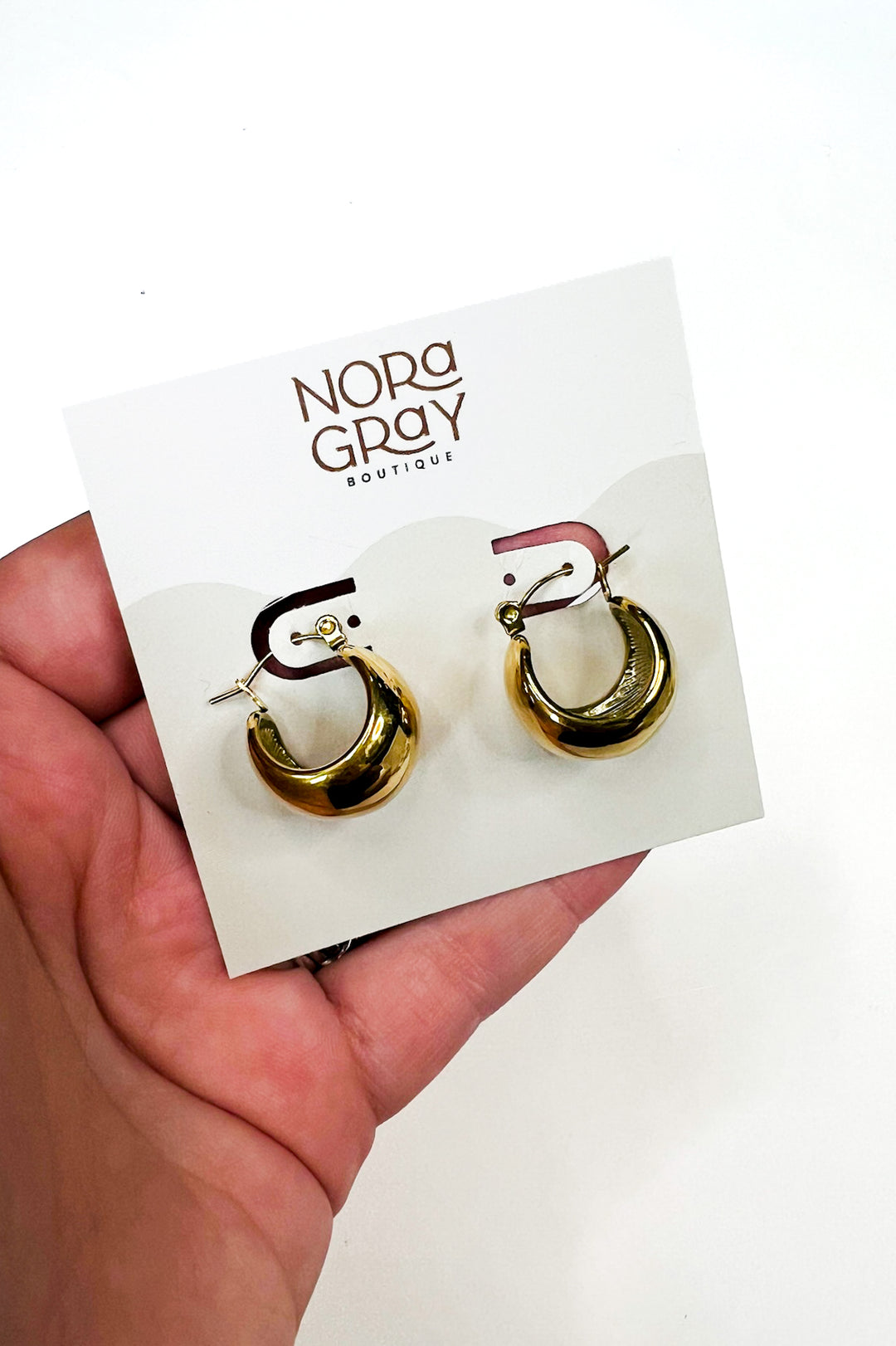 Chunky Gold Hoops
