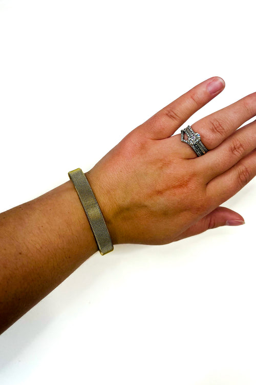 18K Gold Pleated Cuff