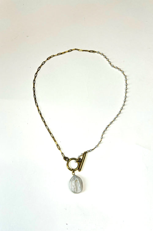 Pearl & Chain Combo Necklace