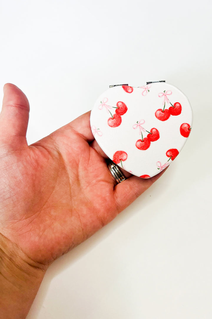 Cherry Pocket Travel Mirror