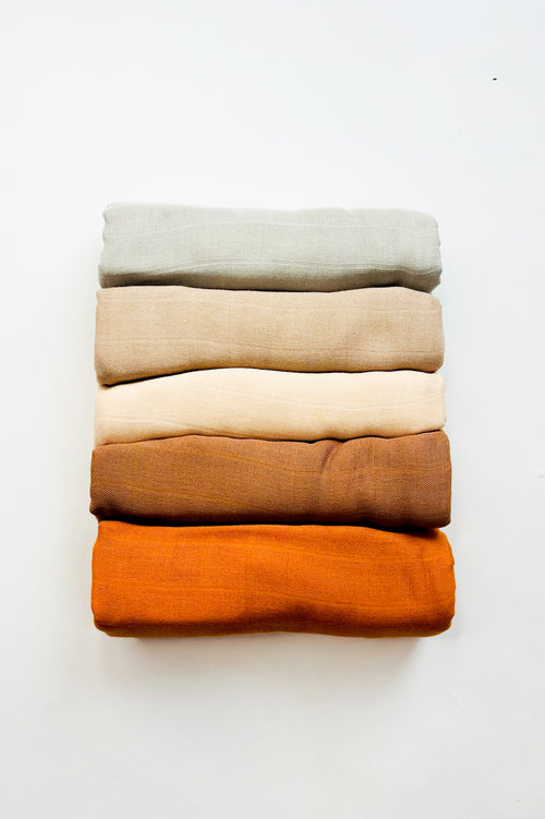 5 Pack Lumi Burp Cloths - Spice