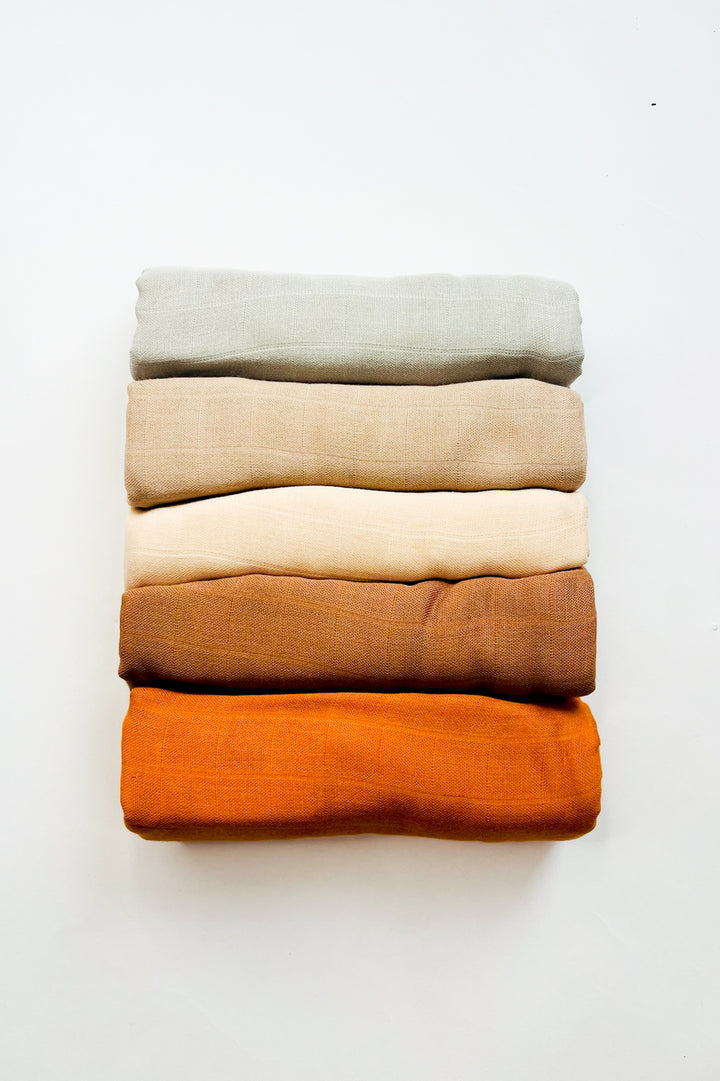 5 Pack Lumi Burp Cloths - Spice