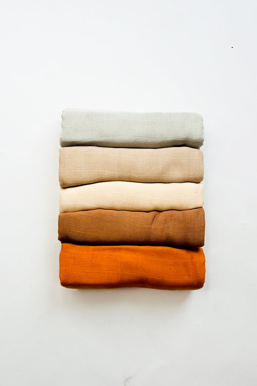 5 Pack Lumi Burp Cloths - Spice