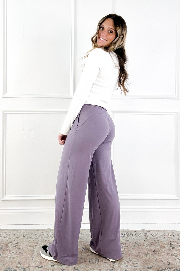 Butter Soft V-Waist Wide Leg Pants