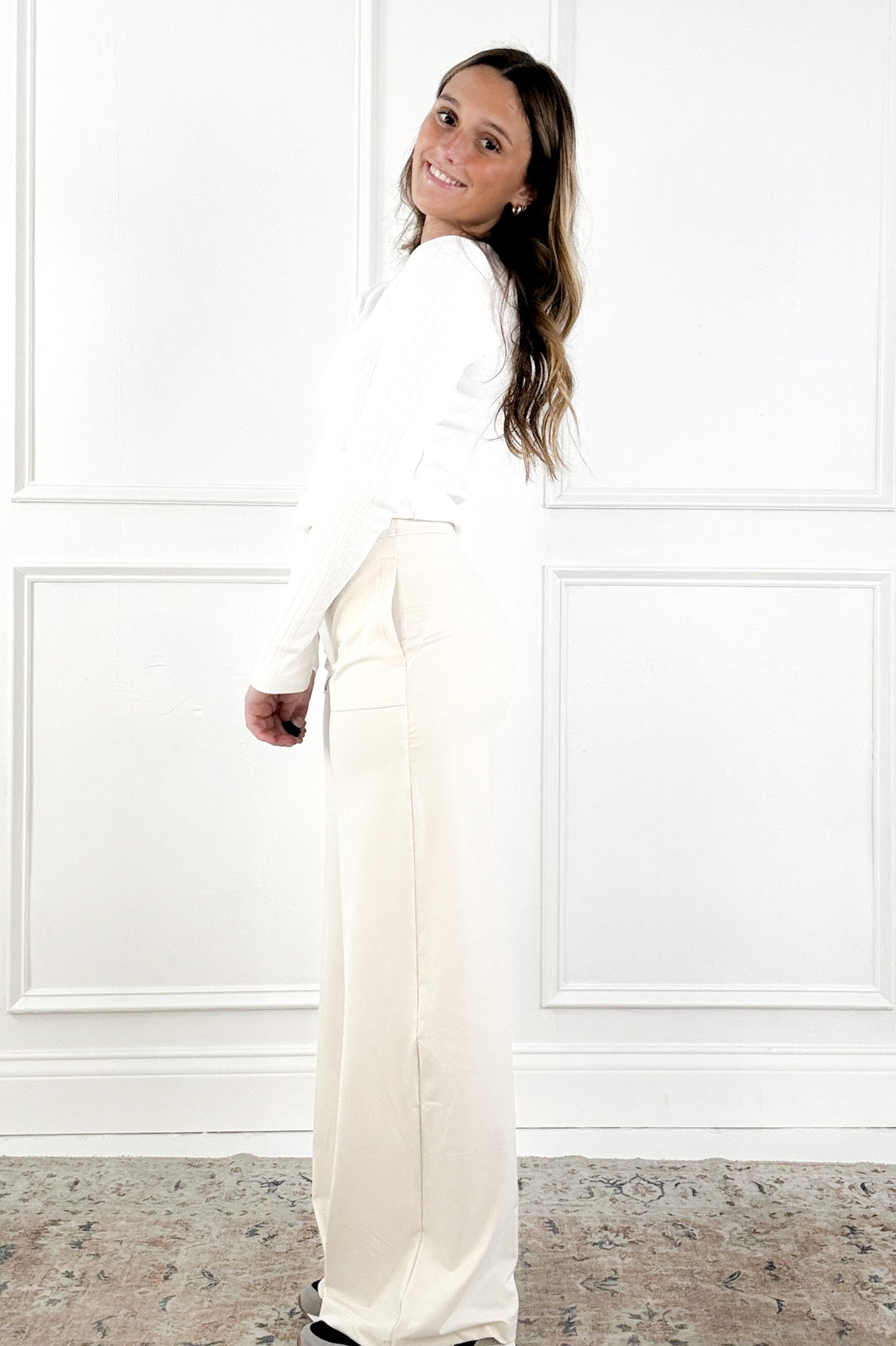 Butter Soft V-Waist Wide Leg Pants