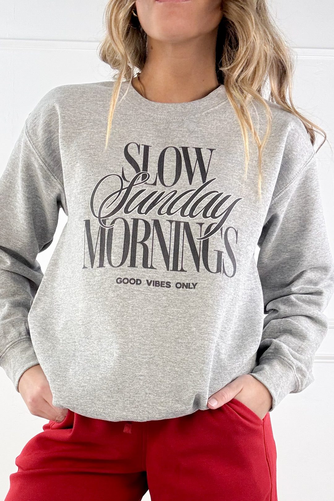 Slow Sunday Mornings Club Graphic Sweatshirt