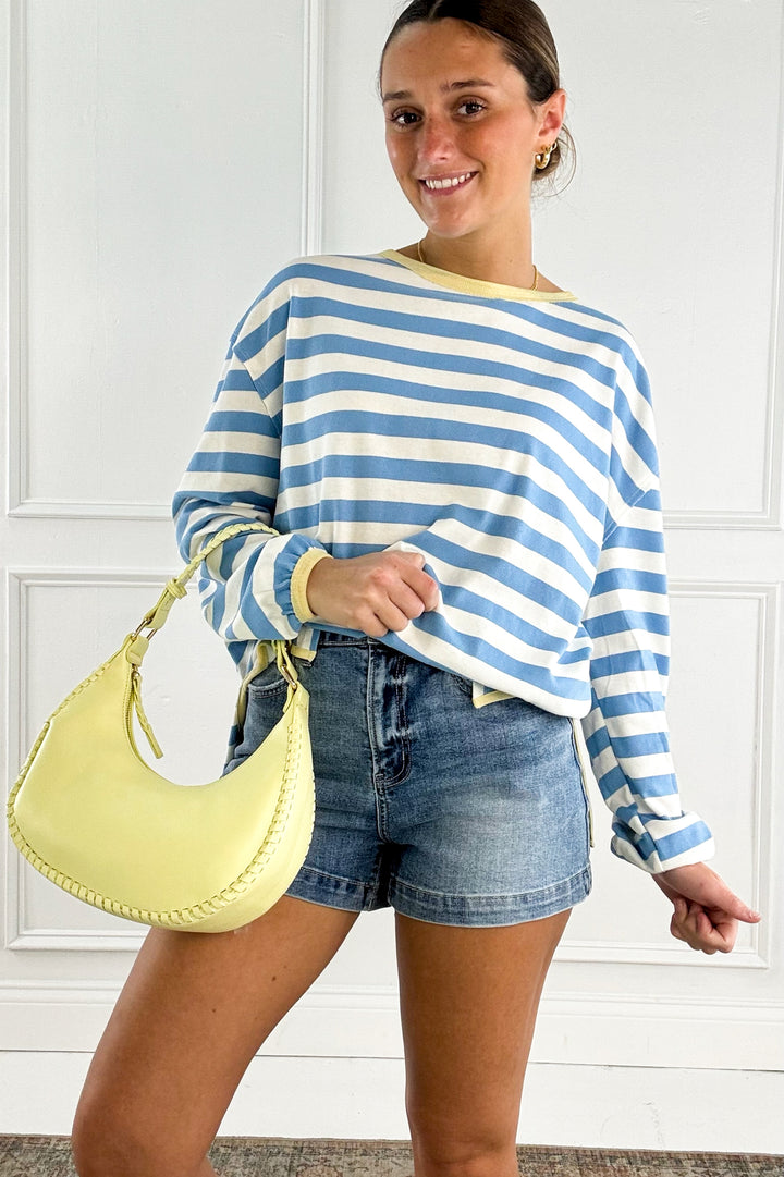 Onida Stripe Long Sleeve Top