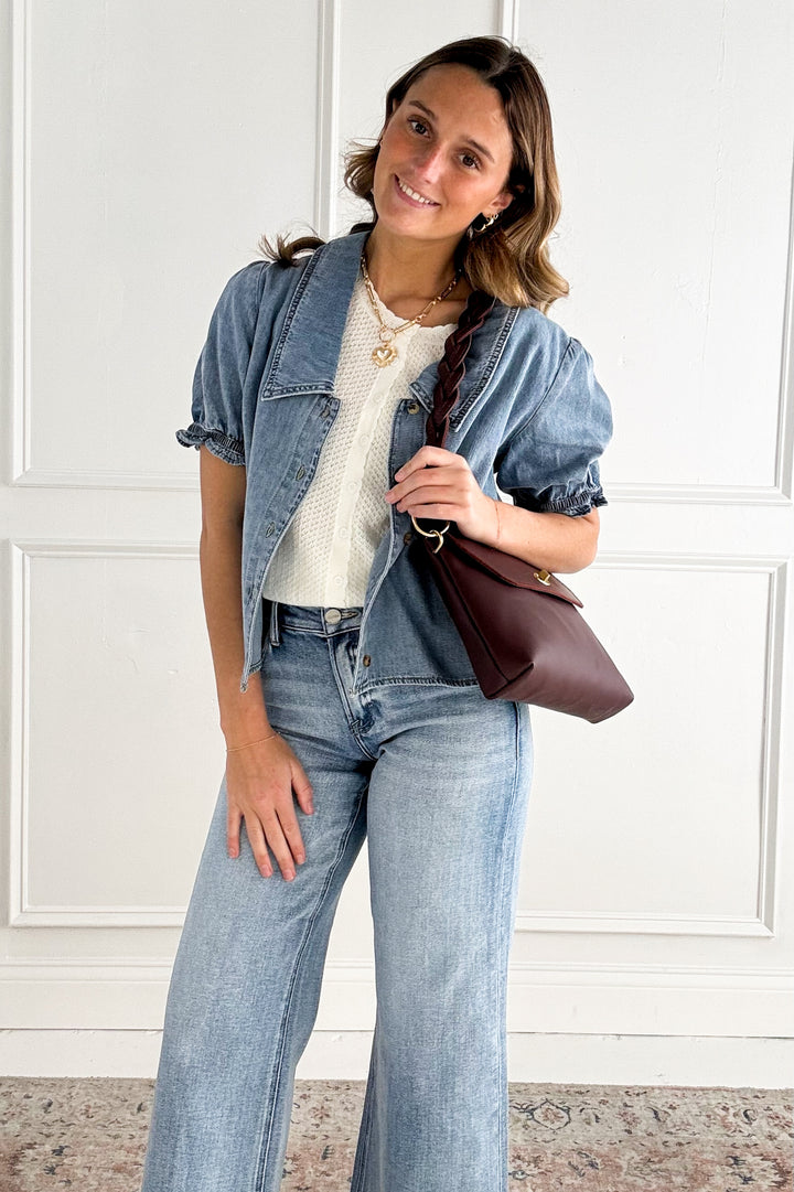 The Bluebell Button-Front Top