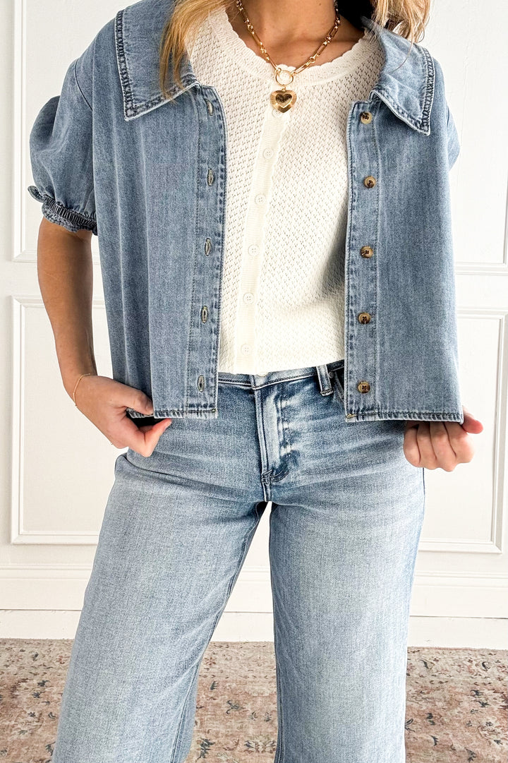 The Bluebell Button-Front Top