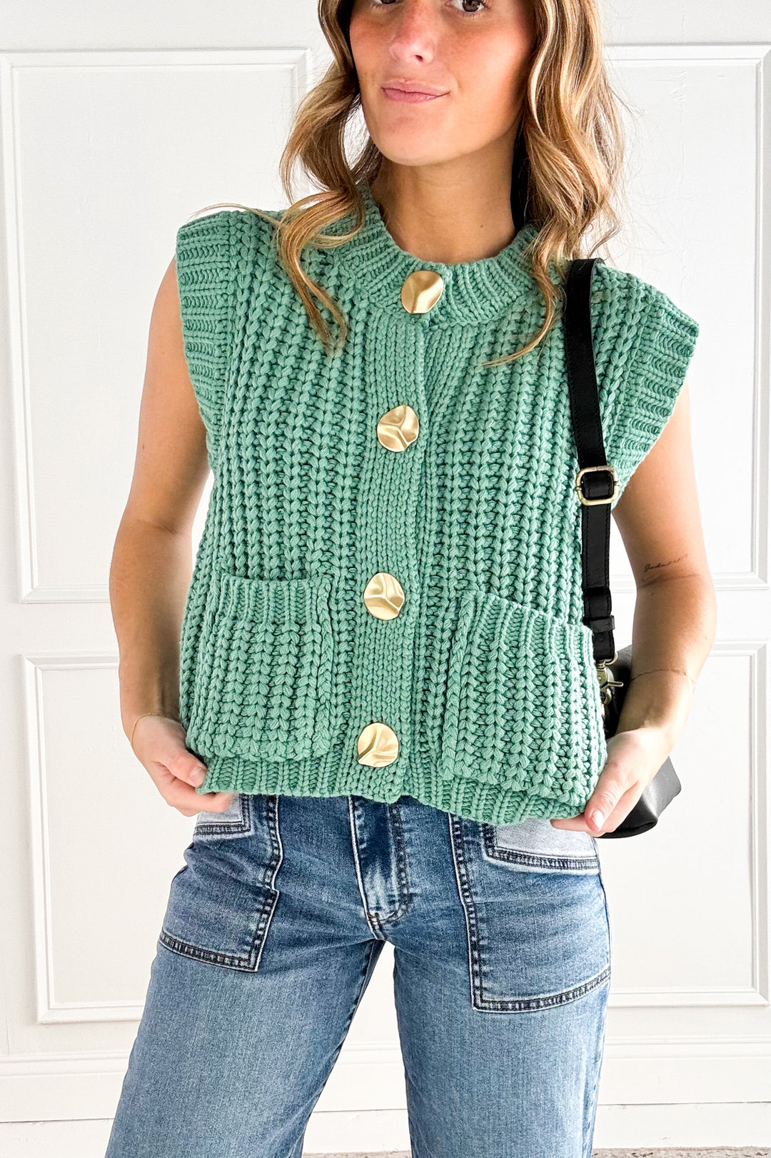 Chunky Knit Sweater Vest