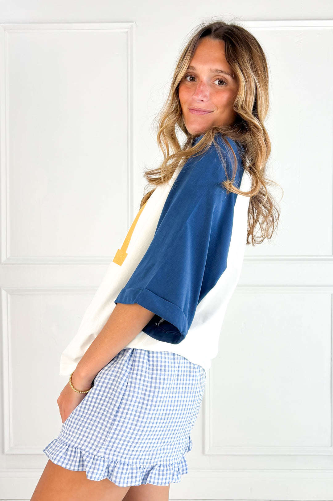 Vintage Varsity Graphic Raglan Baseball Tee