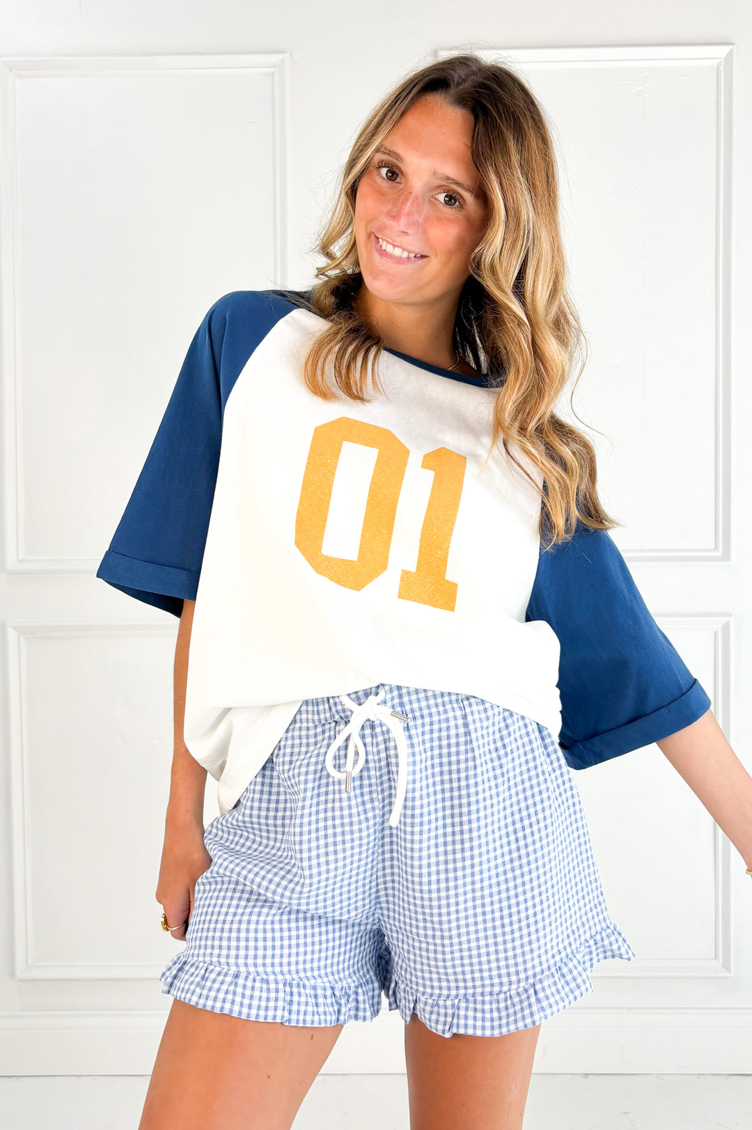 Vintage Varsity Graphic Raglan Baseball Tee