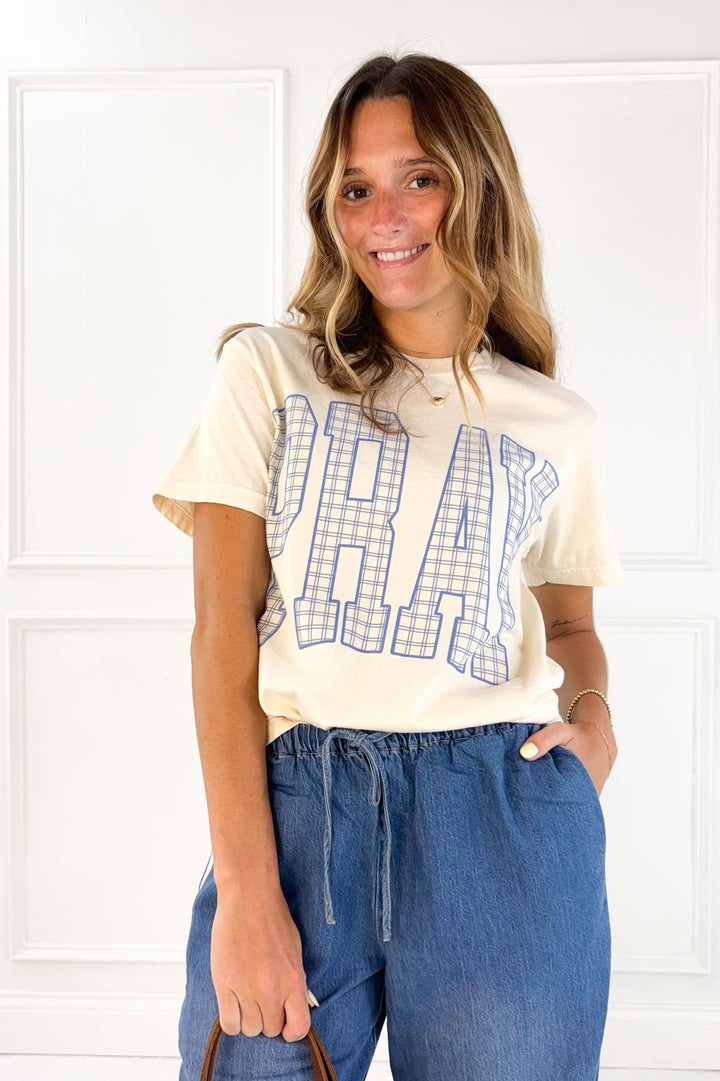 Plaid Play Graphic Tee