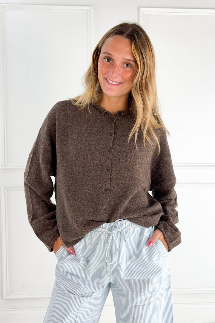 Lightweight Button Down Knit Cardigan