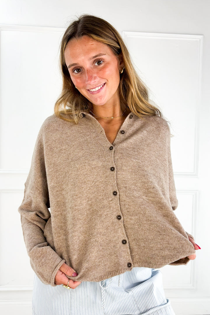 Lightweight Button Down Knit Cardigan