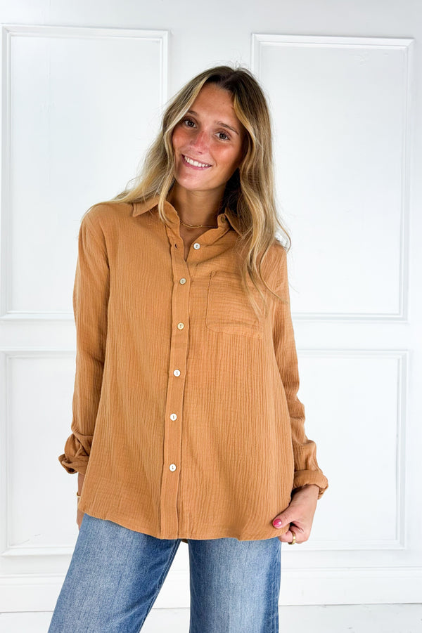 Textured Cotton Toss On Shirt