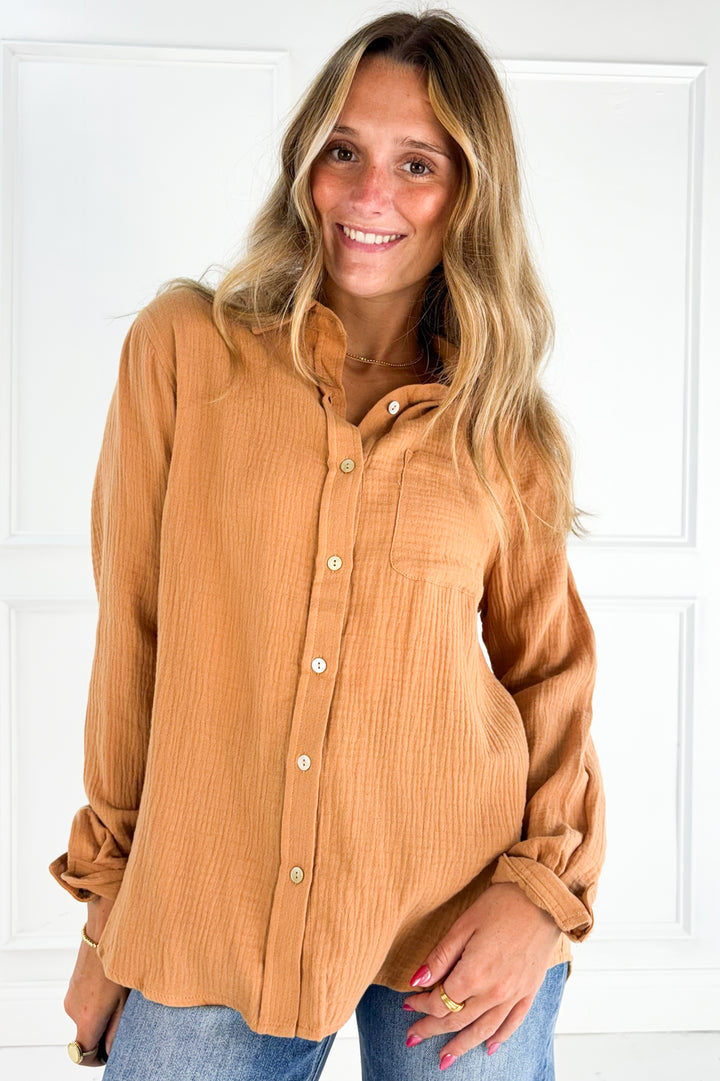 Textured Cotton Toss On Shirt