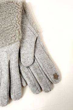 Sherpa Accent Touchscreen Gloves – Taupe