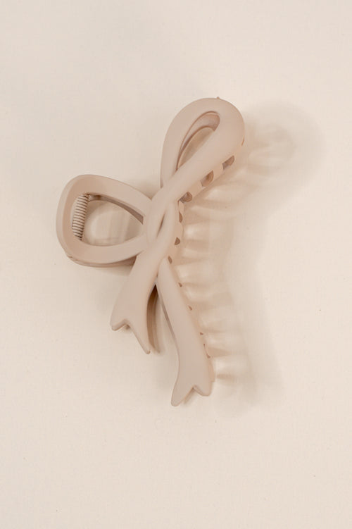 Jumbo Ribbon Bow Hair Claw Clip