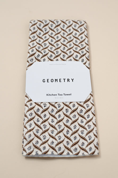 Plated Fall Berry Natural Tea Towel by Geometry