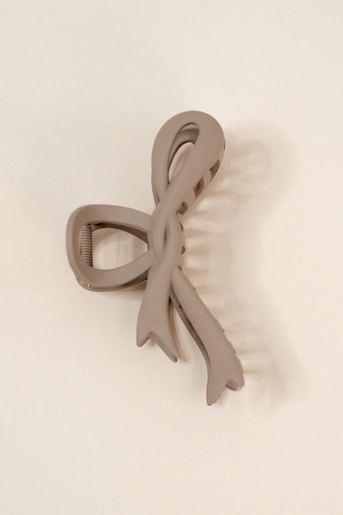 Jumbo Ribbon Bow Hair Claw Clip