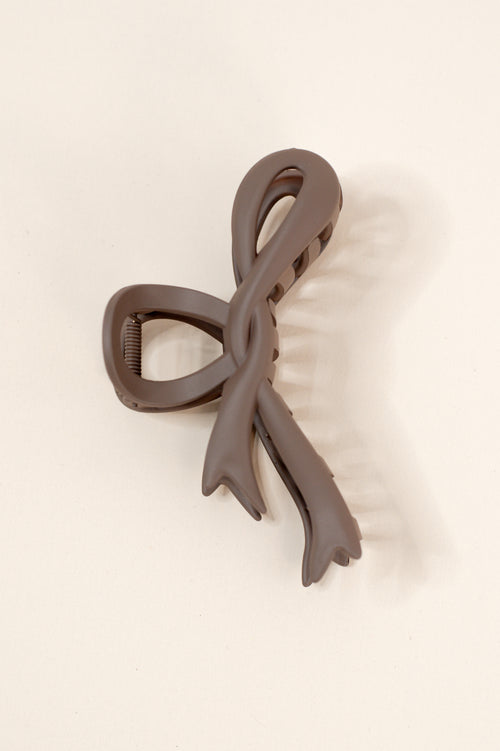 Jumbo Ribbon Bow Hair Claw Clip