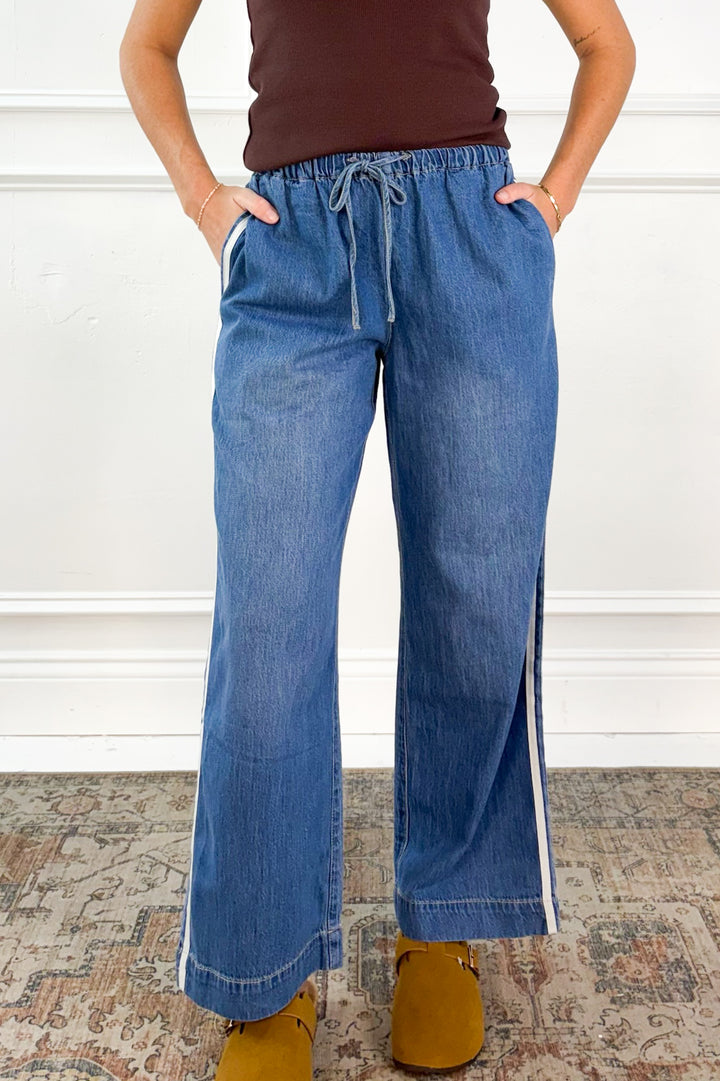 The Sidelines Denim Track Pant