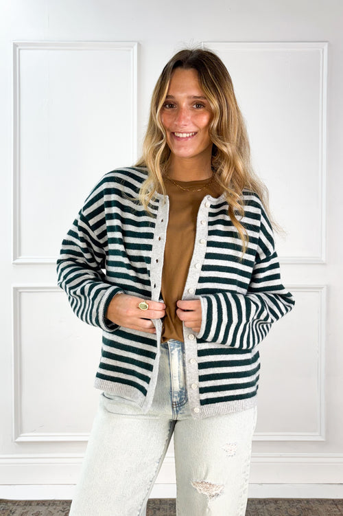Dover Striped Cardigan