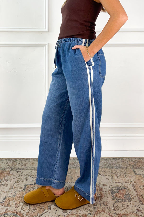 The Sidelines Denim Track Pant