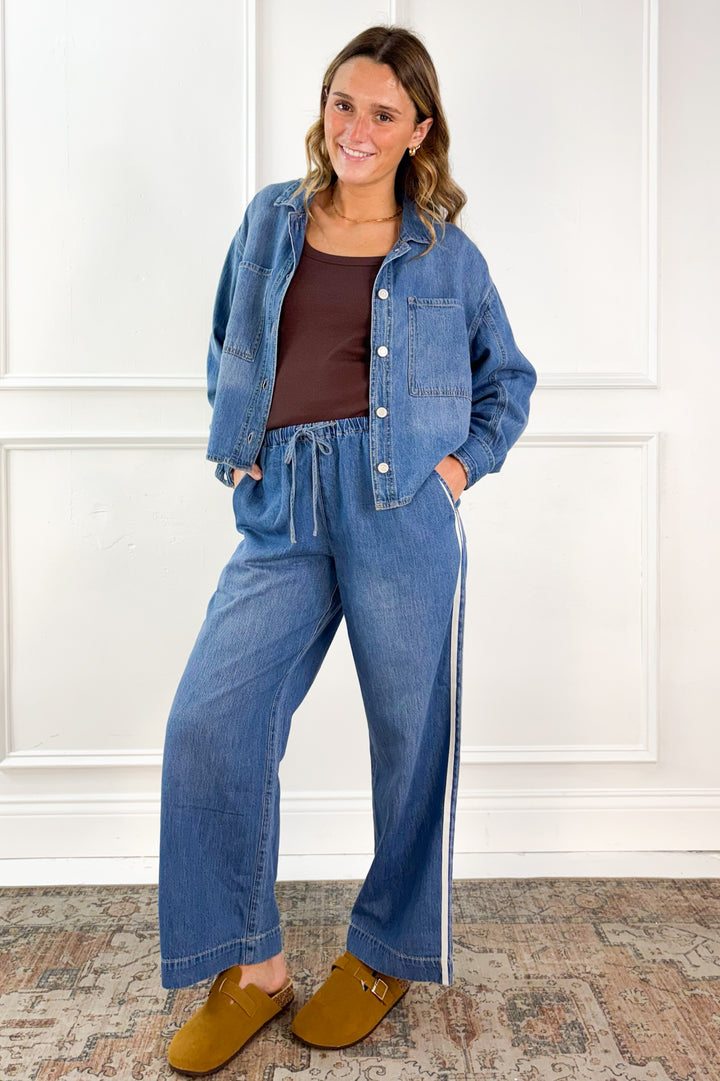 The Sidelines Denim Track Pant