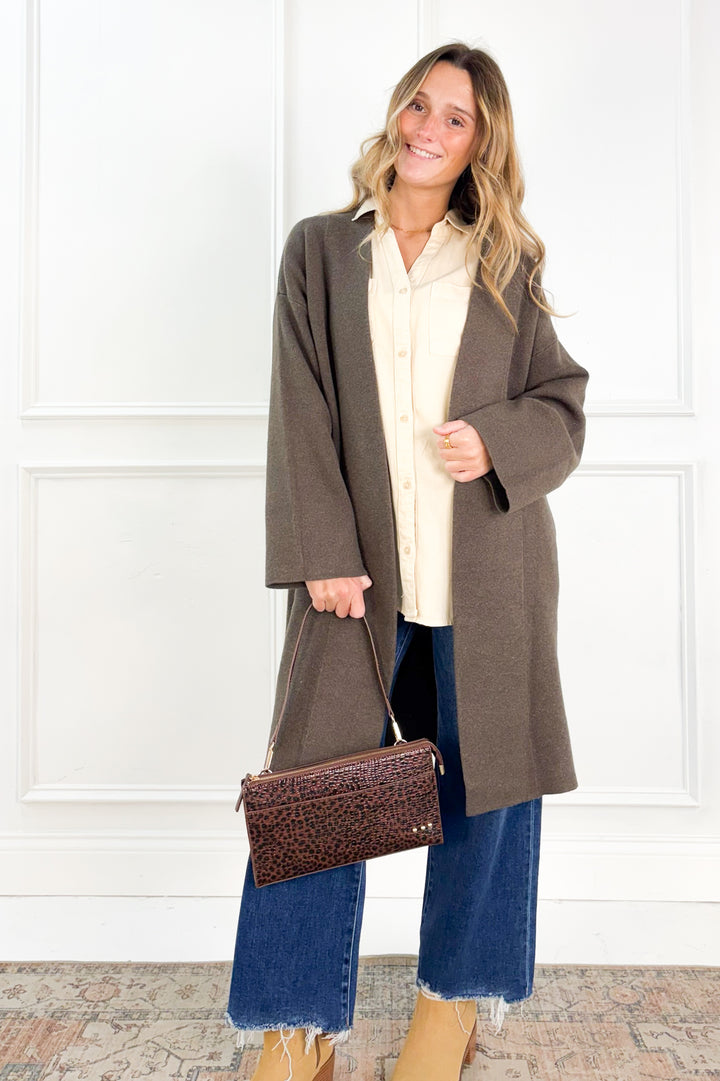 Open Front Sweater Coat