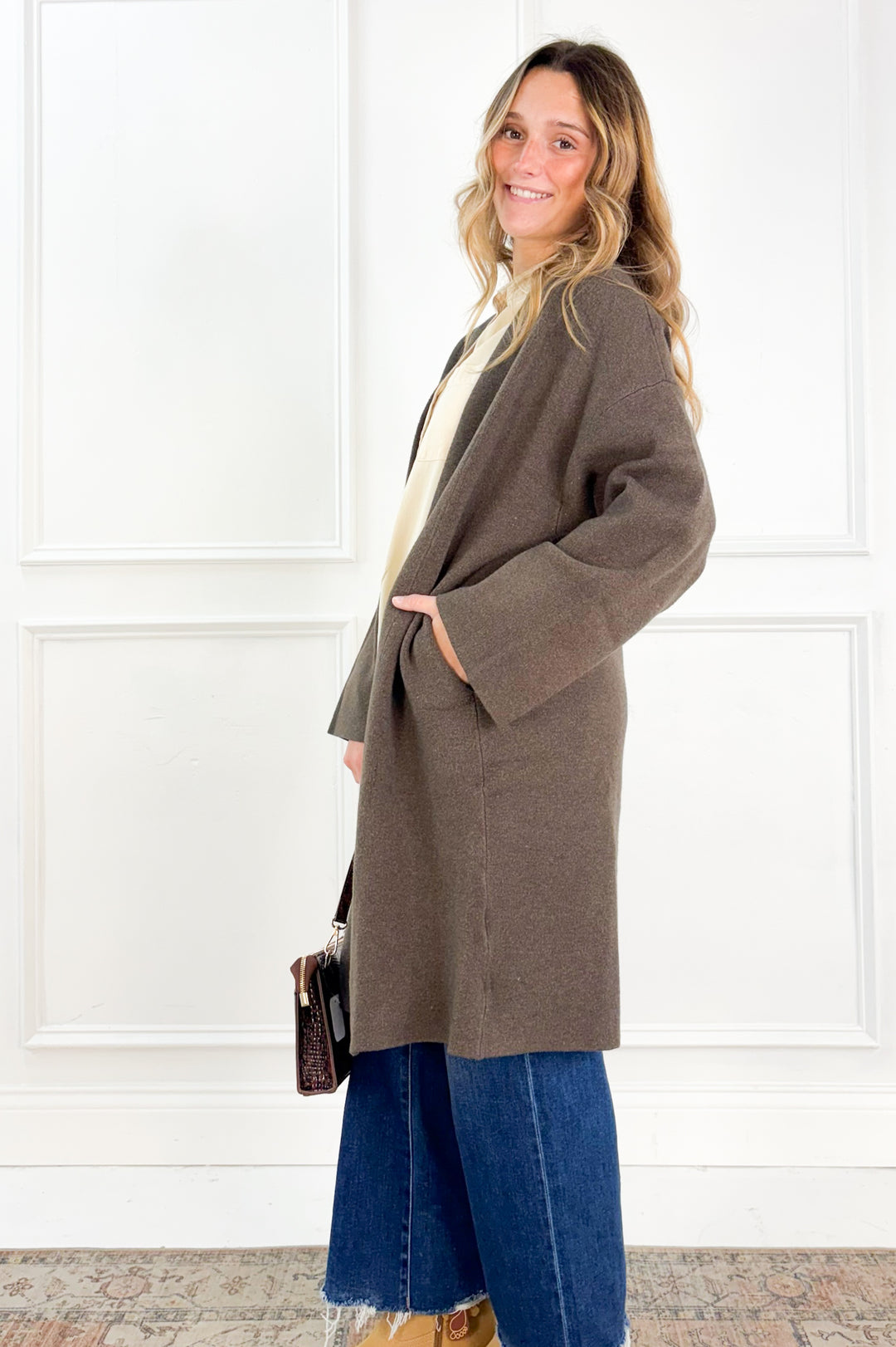 Open Front Sweater Coat
