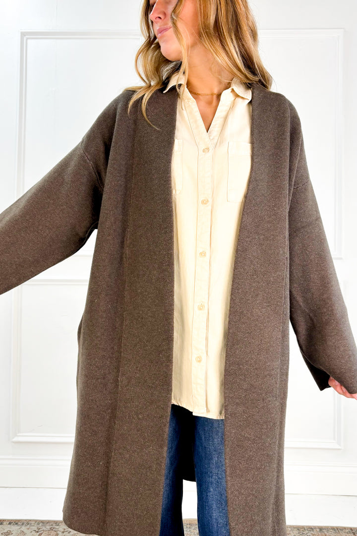 Open Front Sweater Coat