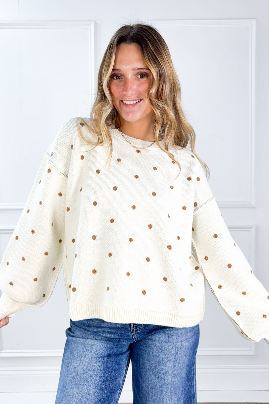 Perfectly Polka Dot Sweater