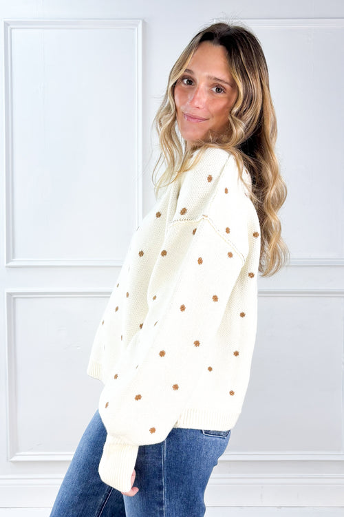 Perfectly Polka Dot Sweater