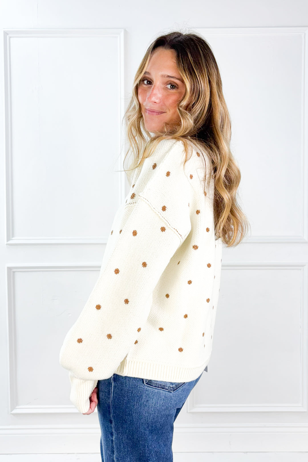Perfectly Polka Dot Sweater