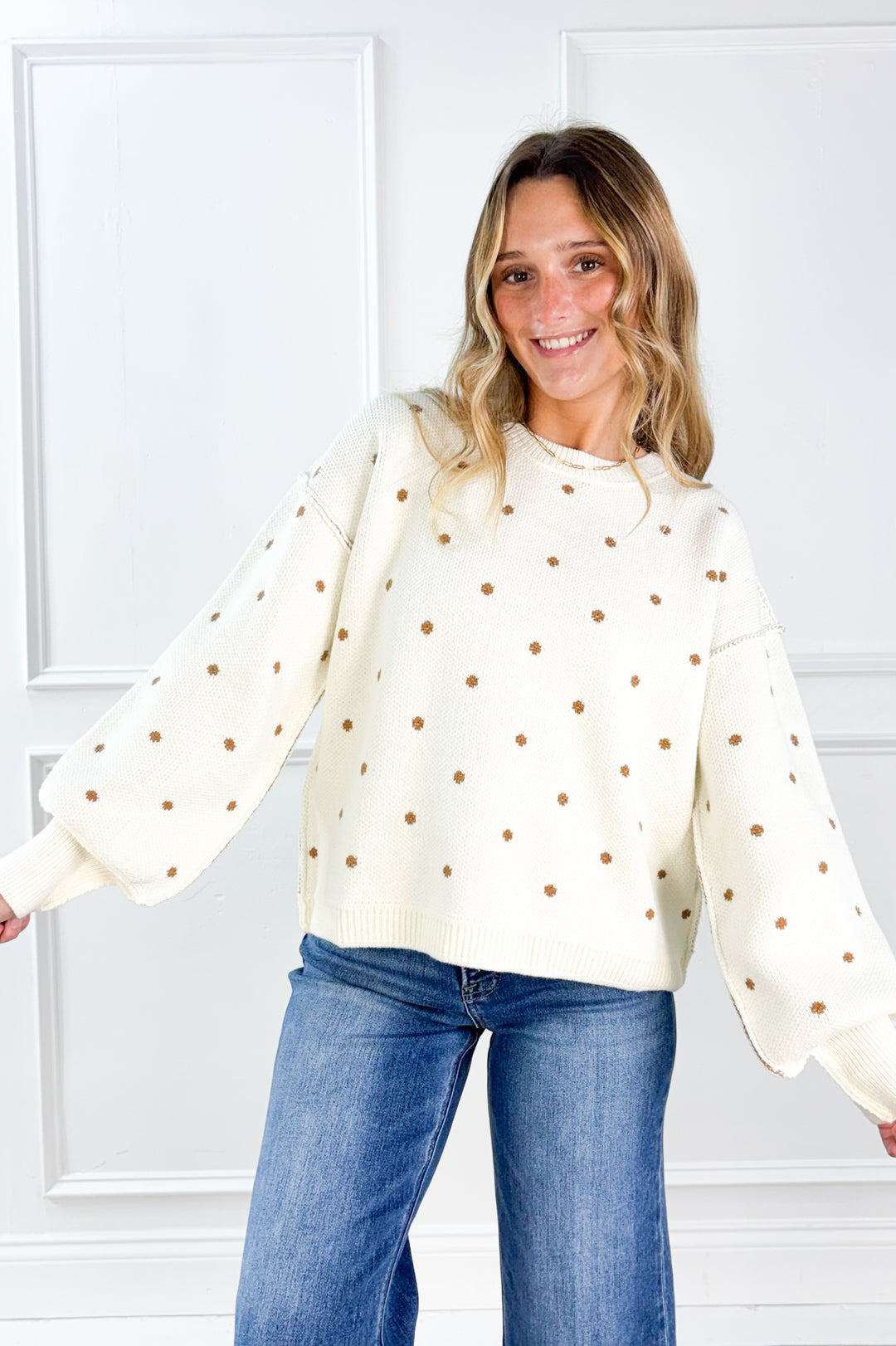 Perfectly Polka Dot Sweater