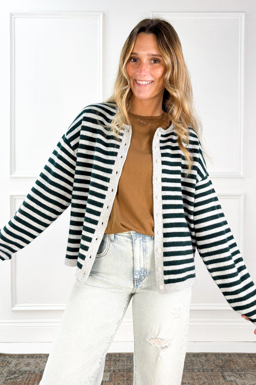 Dover Striped Cardigan