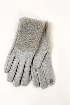 Sherpa Accent Touchscreen Gloves – Taupe