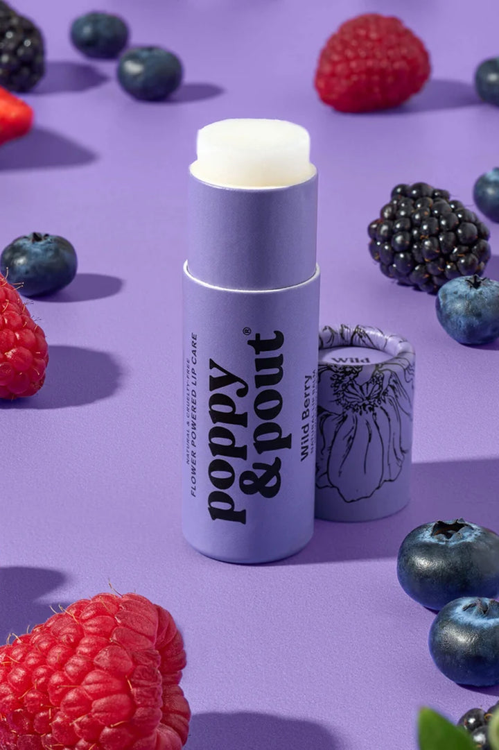 Poppy & Pout Wild Berry Lip Balm
