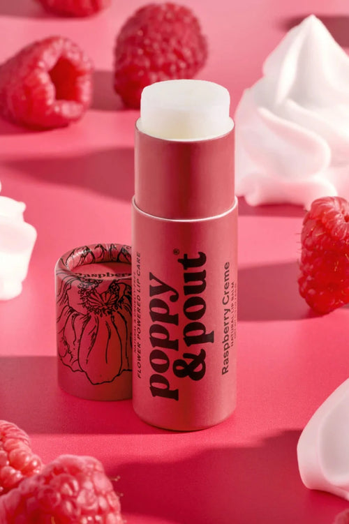 Poppy & Pout Raspberry Creme Lip Balm