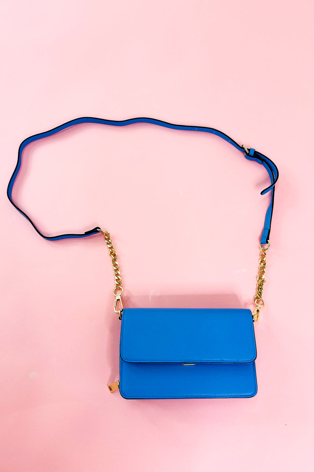 Lauryn Flapover Crossbody w/ Chain Strap