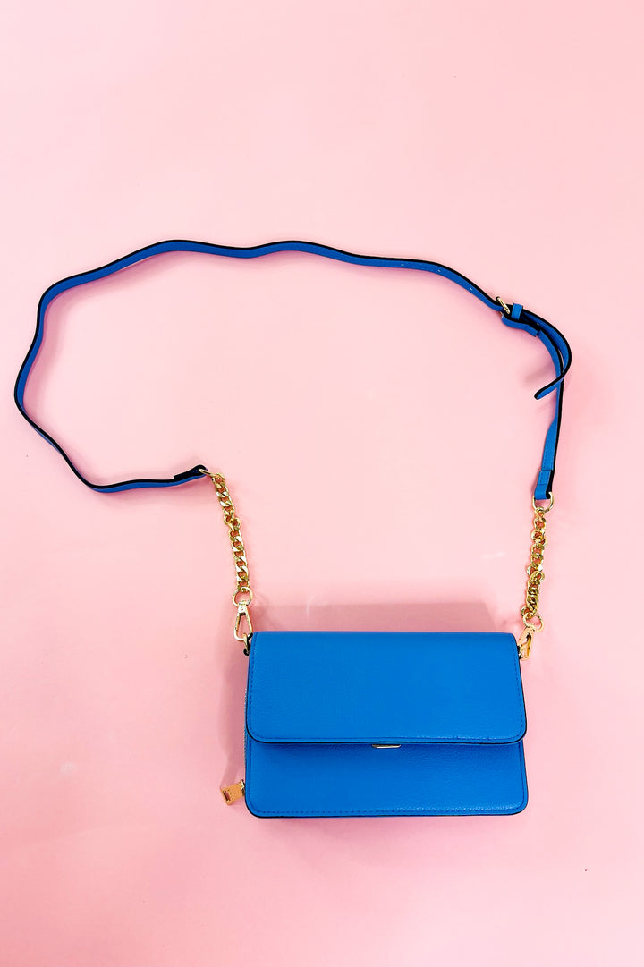 Lauryn Flapover Crossbody w/ Chain Strap
