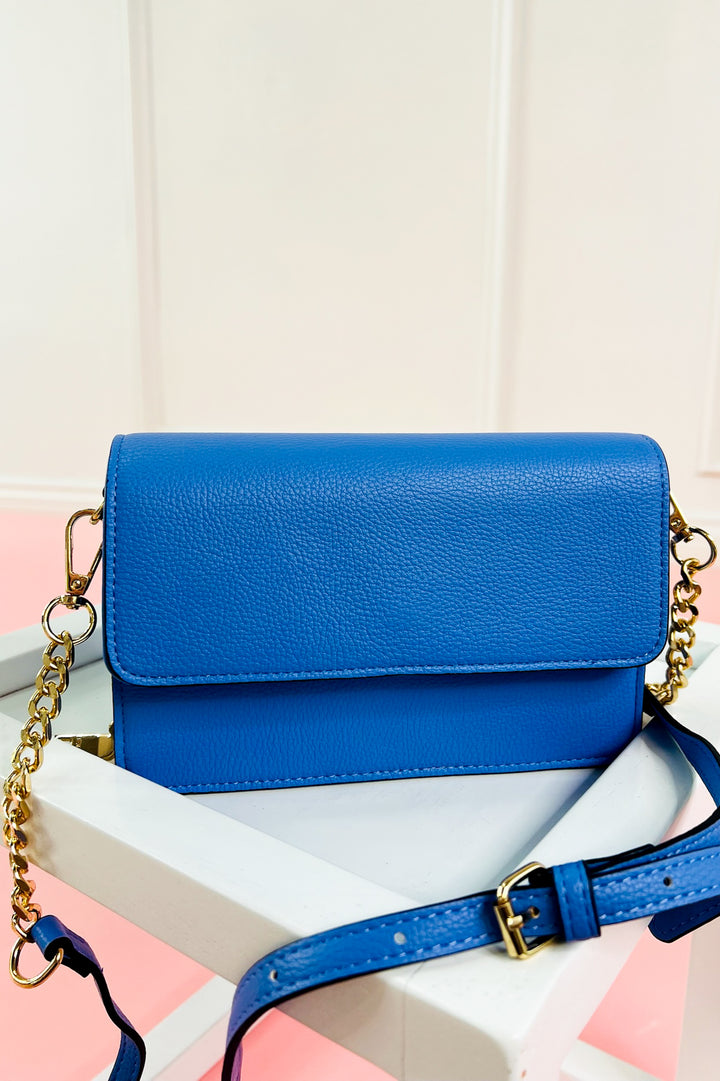 Lauryn Flapover Crossbody w/ Chain Strap