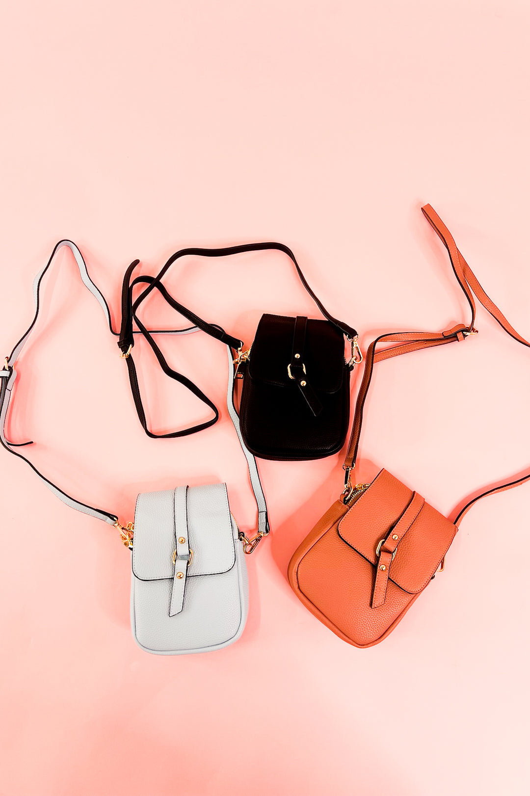 Summer Dual Zip Compartment Crossbody w/ Snap Closure