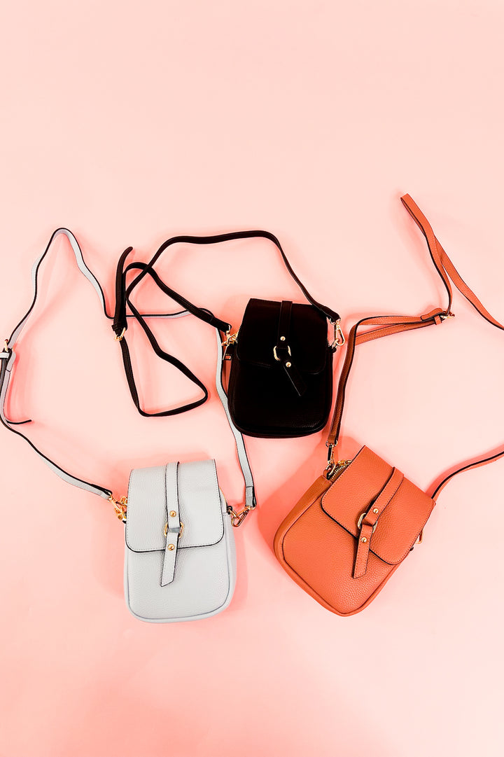 Summer Dual Zip Compartment Crossbody w/ Snap Closure