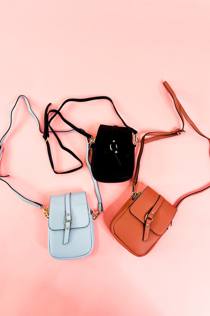 Summer Dual Zip Compartment Crossbody w/ Snap Closure