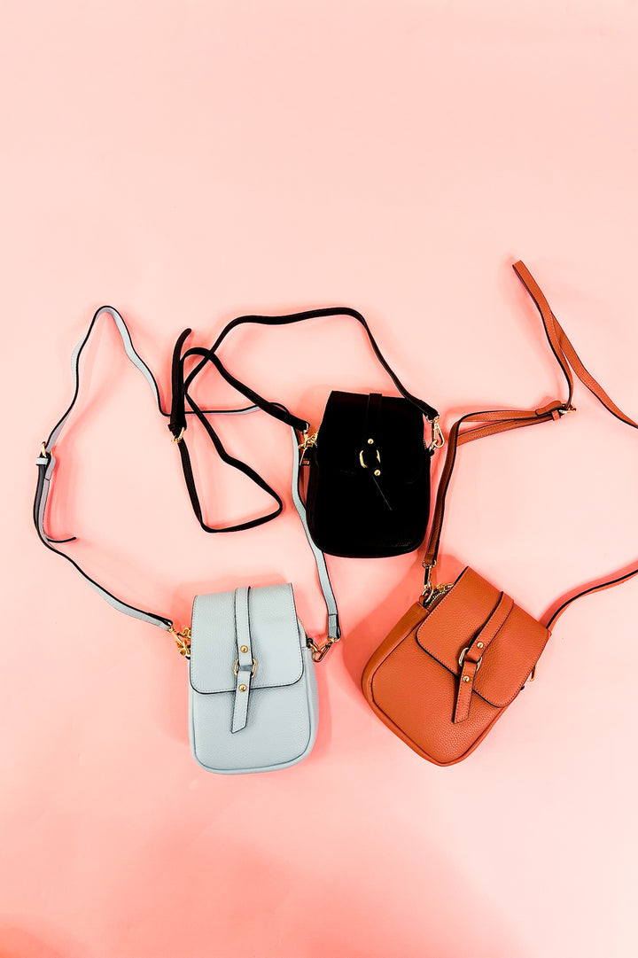 Summer Dual Zip Compartment Crossbody w/ Snap Closure